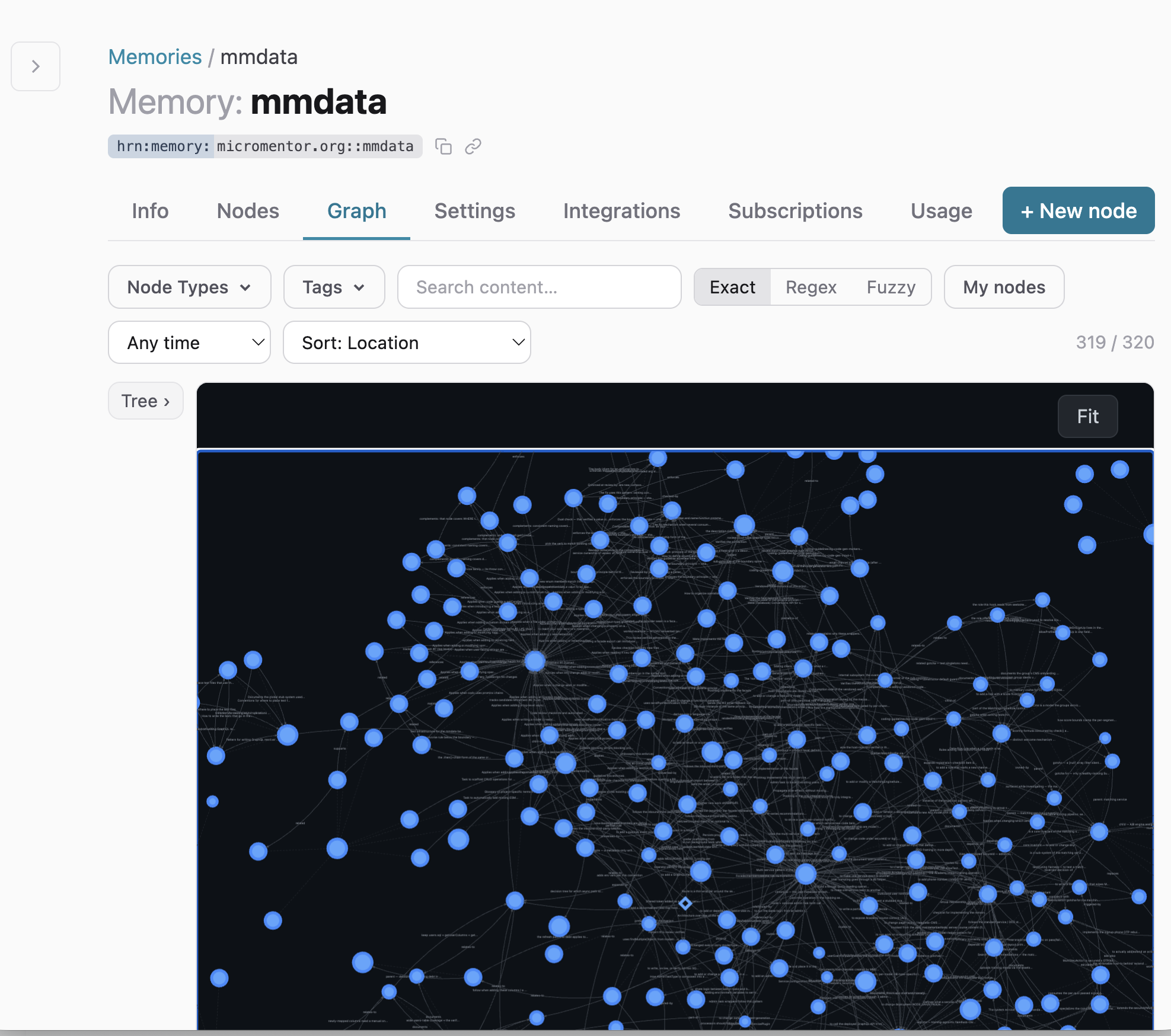 Hadron Web app screenshot